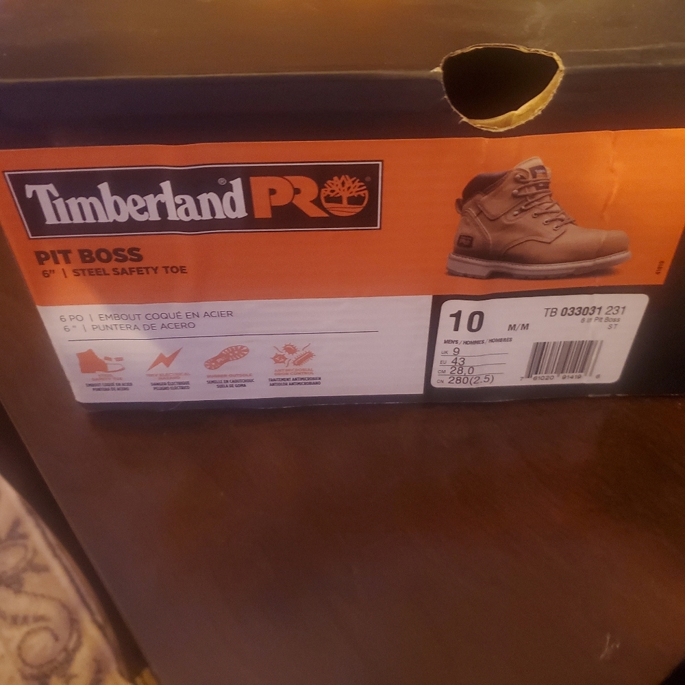 Timberland Pro sz 10 steel toe NIB